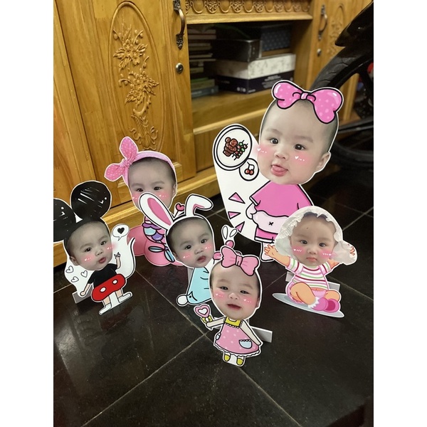 Chibi trang trí sinh nhật bé size lớn (thiết kế theo yêu cầu)