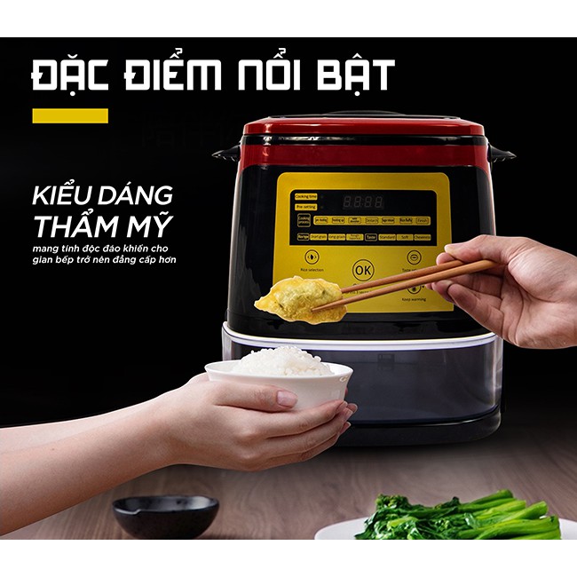 Nồi cơm điện tách đường 3.5L MAGIC KOREA A-510 công suất 900w bảo hành 12 tháng. | BigBuy360 - bigbuy360.vn