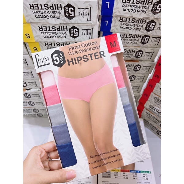 SET 5 QUẦN CHIP NỮ 100% COTTON ORGANIC HỮU CƠ FELINA