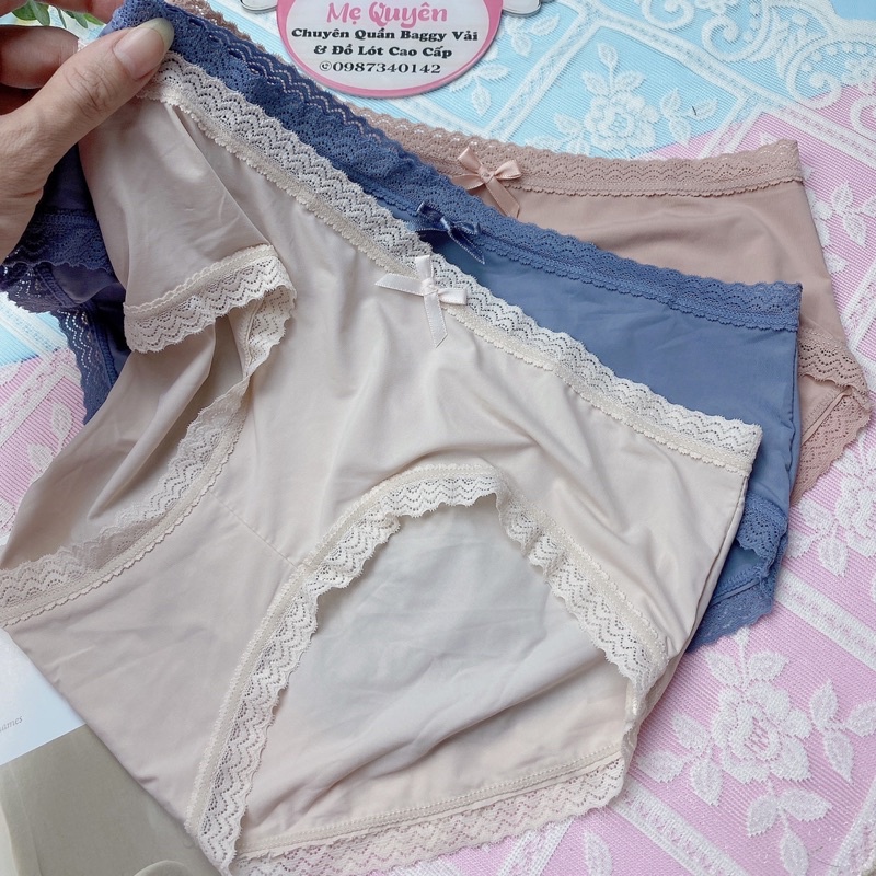 Set 3 quần lót nữ thun lạnh siêu mát co dãn 4 chiều kiểu dáng nhẹ nhàng cho ngày Hè năng động