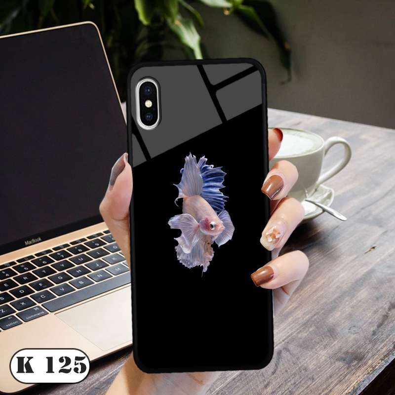 Ốp lưng Iphone Xs - Lưng kính cường lực