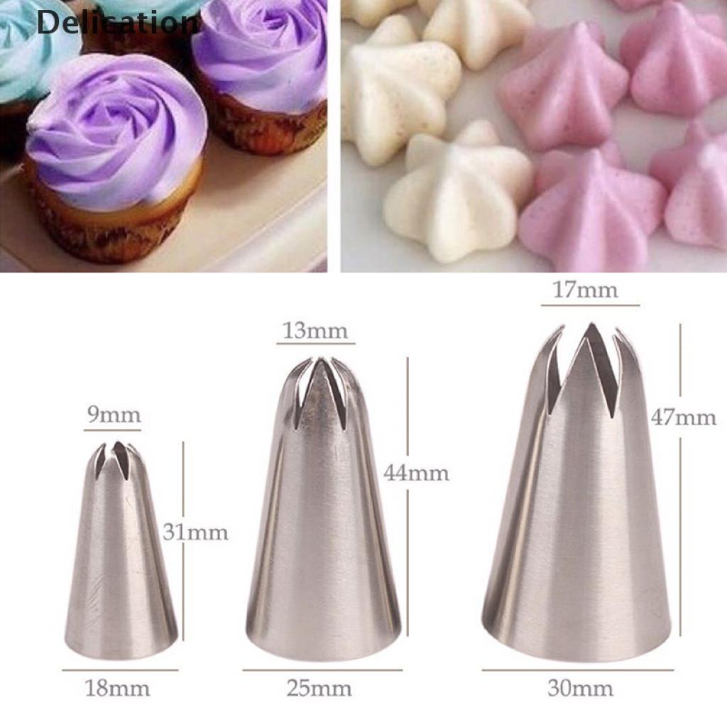 Bộ 3 Dụng Cụ Trang Trí Bánh Kem Bằng Inox Chuyên Dùng