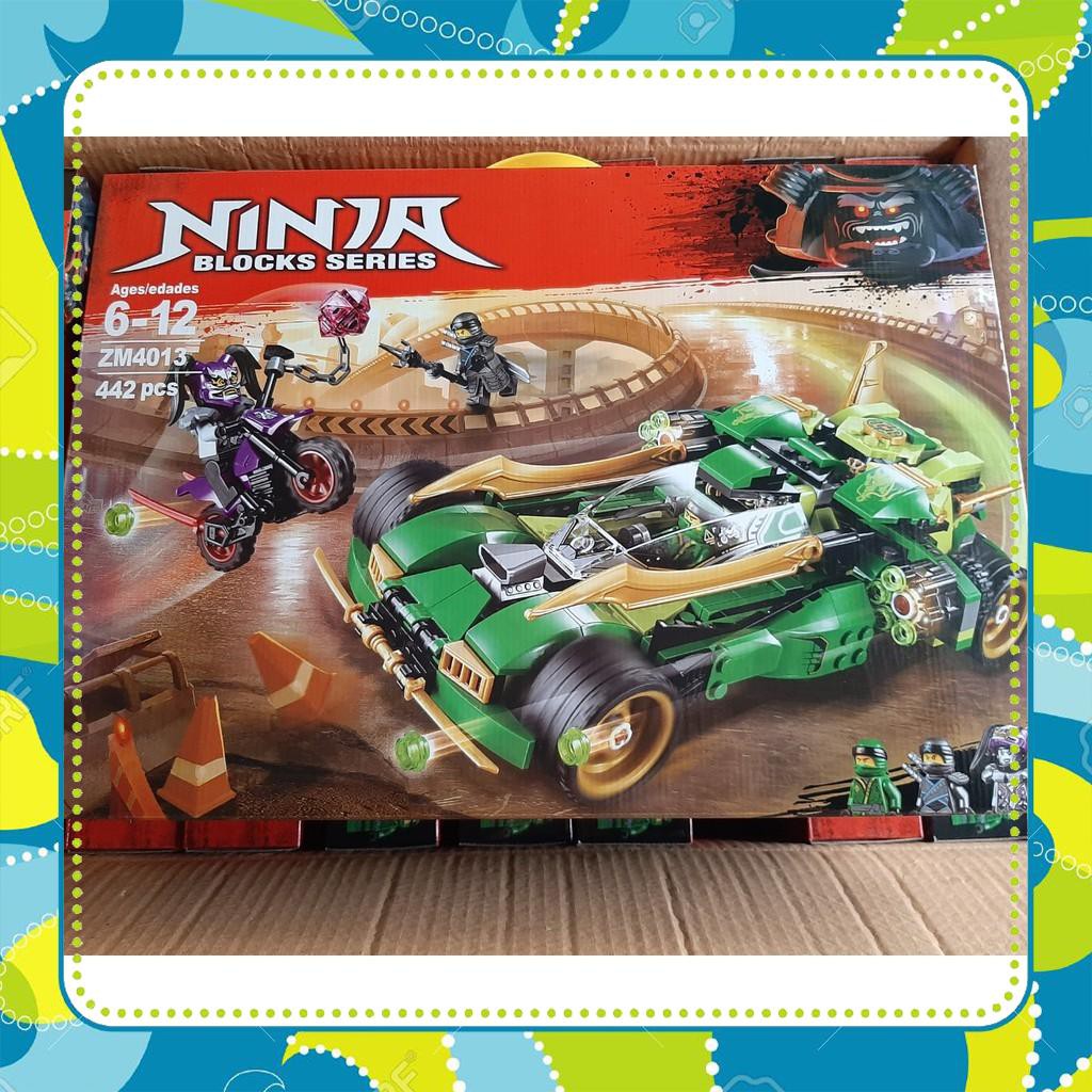 [Đồ Chơi Giá Rẻ] (có sẵn) lắp ráp Lego NinJaGo 70641 zimo 4013 Xe Đua Bóng Đêm Của Ninja