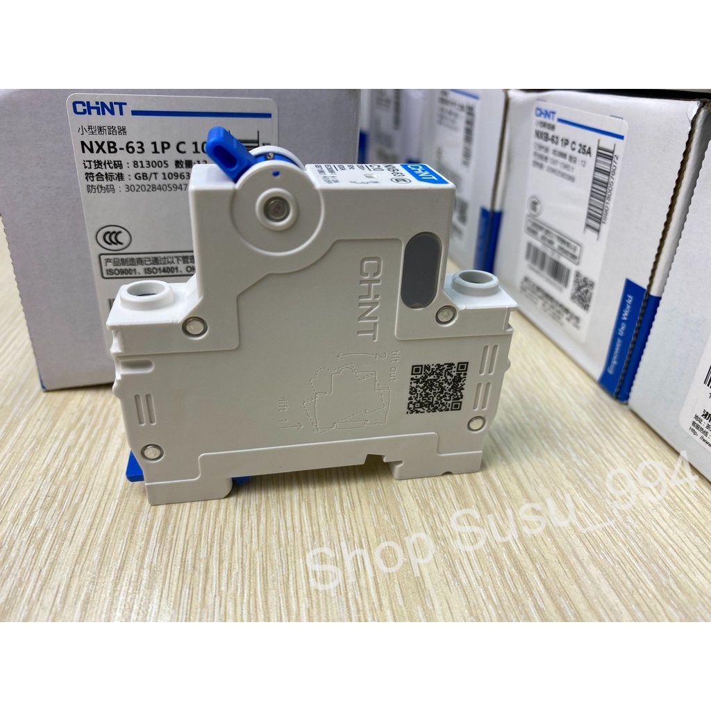 Aptomat Chint NXB-63 1P 10A Dòng Cắt 6kA