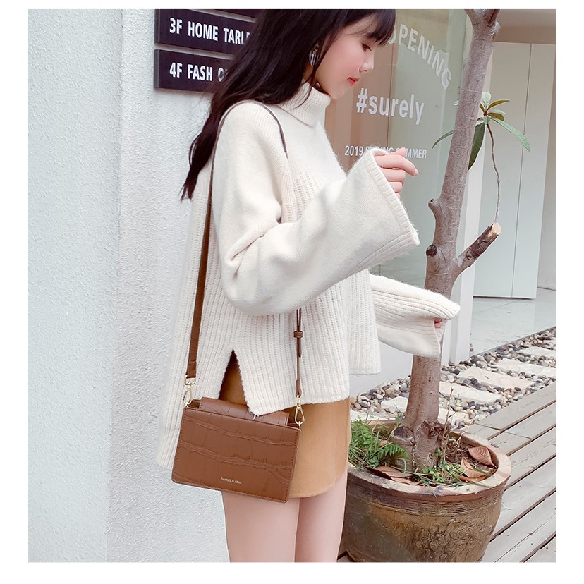 Túi xách nữ đeo chéo vân cá sấu da mềm thời thượng TX07 túi xách đeo vai | BigBuy360 - bigbuy360.vn