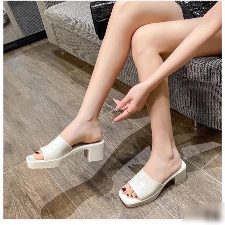 Guốc Nhựa Gucci Trắng Full Size 35-39