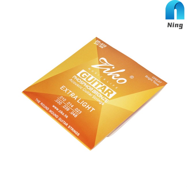 Ning Stable Performance Ziko Acoustic Guitar  Strings Smooth Feel Non-oxidation String Ethnic Plucked Musical Instrument
