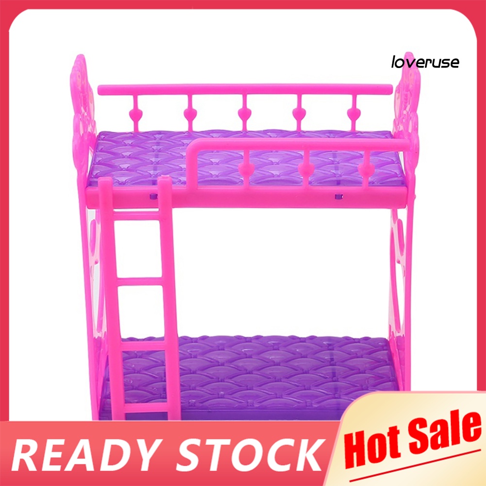 Giường Ngủ Mini Bằng Nhựa 11.5x14cm Dành Cho Búp Bê