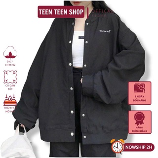 Áo Khoác Dù Bomber Cúc bấm Siêu Đẹp