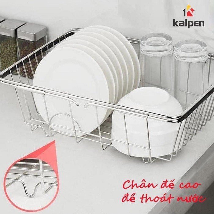 𝑭𝒓𝒆𝒆𝒔𝒉𝒊𝒑 Giá Kê Bồn Rửa Bát Inox 304 Kalpen