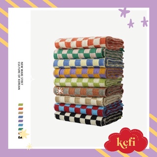 KHĂN LEN HOTREND KẺ CARO HÀN QUỐC