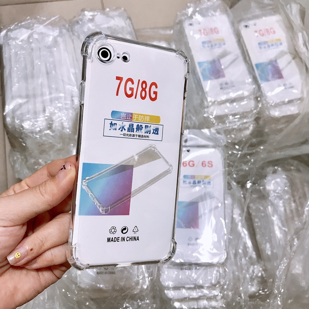 Ốp điện thoại chống sốc cho iphone trong suốt silicol dẻo 5/6/7plus/8/plus/xsmax/11promax/12promax/13