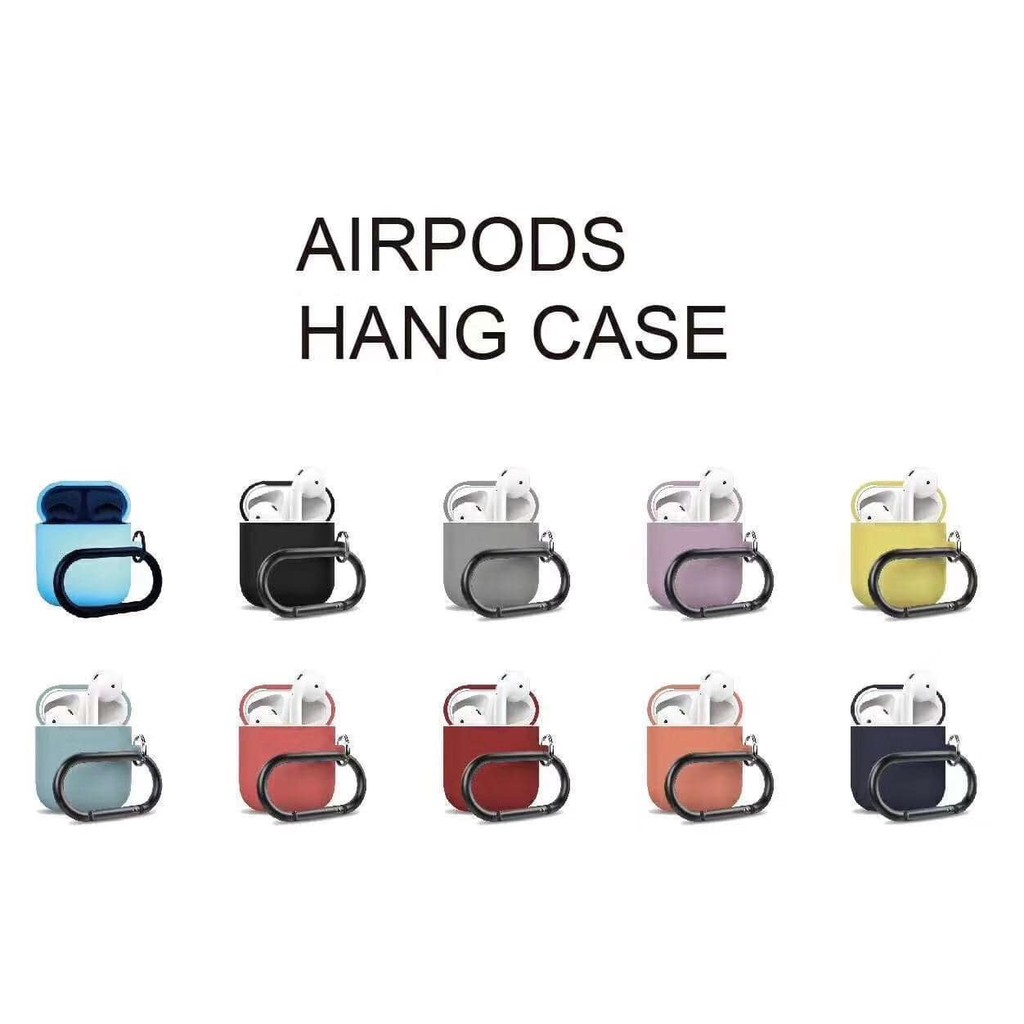 Bao Silicon HANG CASE nhiều màu tai nghe Apple Airpods 1-2