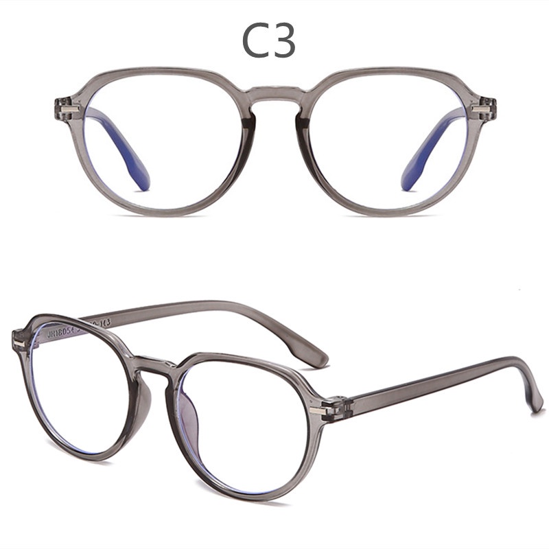 Mắt kính gọng tròn lớn chống ánh sáng xanh phong cách retro cổ điển cho nữ