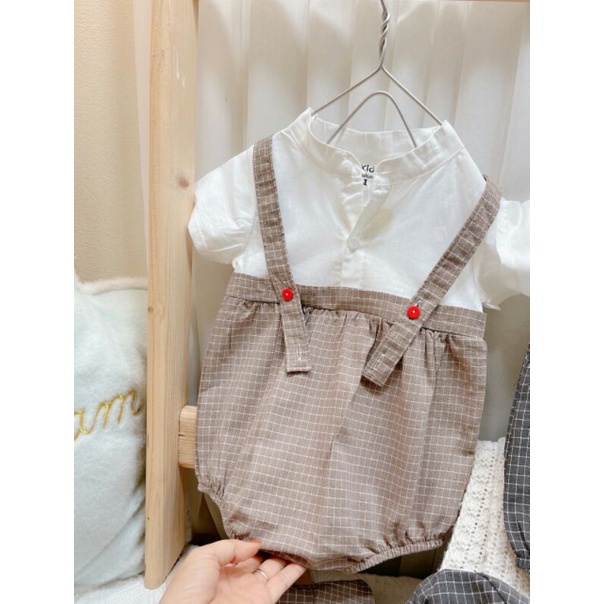 Bộ Quần Áo Body Sơ Sinh Cho bé gái- Chất Liệu đũi mềm mại, đồ liền thân cho bé gái 5 - 15kg. TẶNG KÈM MŨ