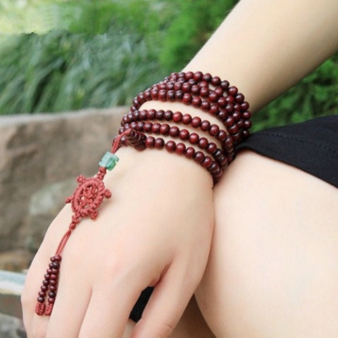 ((MIỄN SHIP)) Vòng tay chuỗi gỗ 216 hạt 6mm - CH59