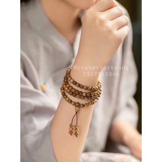 Vòng đeo tay 108 hạt trầm hương