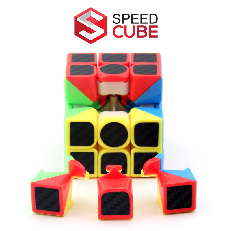 [Mã SKAMLS142 giảm 10% đơn 50K] Rubik 3x3 giá rẻ carbon, Rubik 3 tầng Moyu Meilong 3 WCA Carbon 2021 - Shop Speed Cube