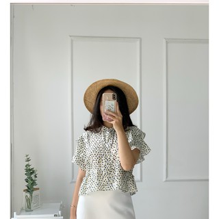 DOTTIE - Áo In Hoa Vàng Nữ T2526