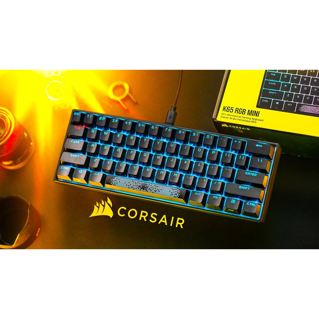 - [ RẺ VÔ ĐỊCH ] Bàn phím cơ Corsair K65 RGB MINI - Hàng Chính Hãng - Mới 100%