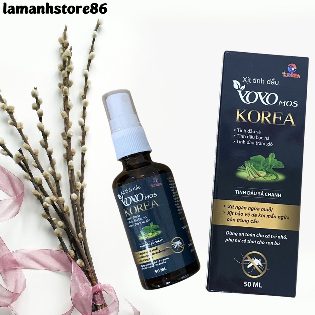 Tinh dầu đuổi muỗi, côn trùng  thơm phòng dạng chai xịt 50ml ( Sả chanh ,tràm gió, bạc hà, oải hương) hàng Việt Nam