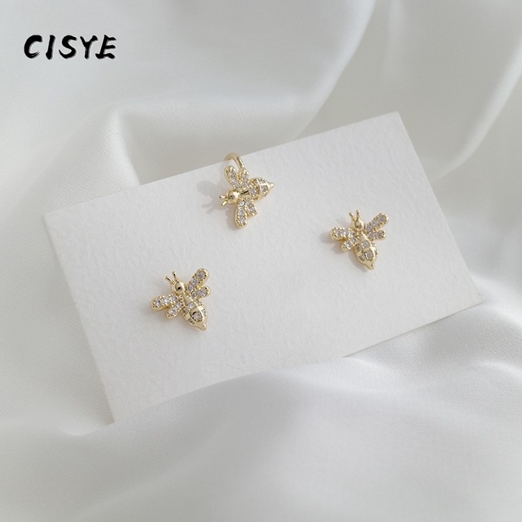 Đôi Khuyên Tai Hình Chú Ong Đính Đá Dễ Thương Cho Nữ
