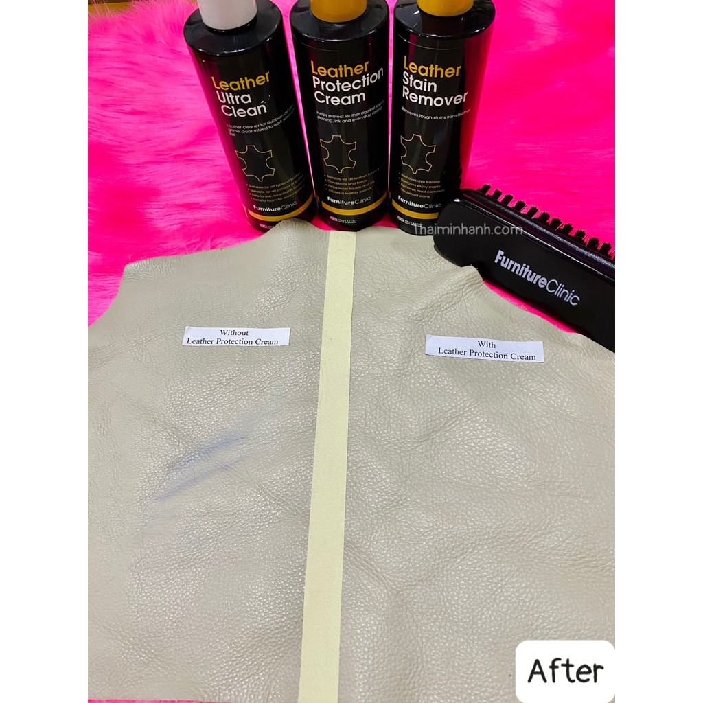 Tẩy mực bút bi và vết bẩn cứng đầu trên ghế da - Nhập khẩu Anh - Stain Remover 250ml