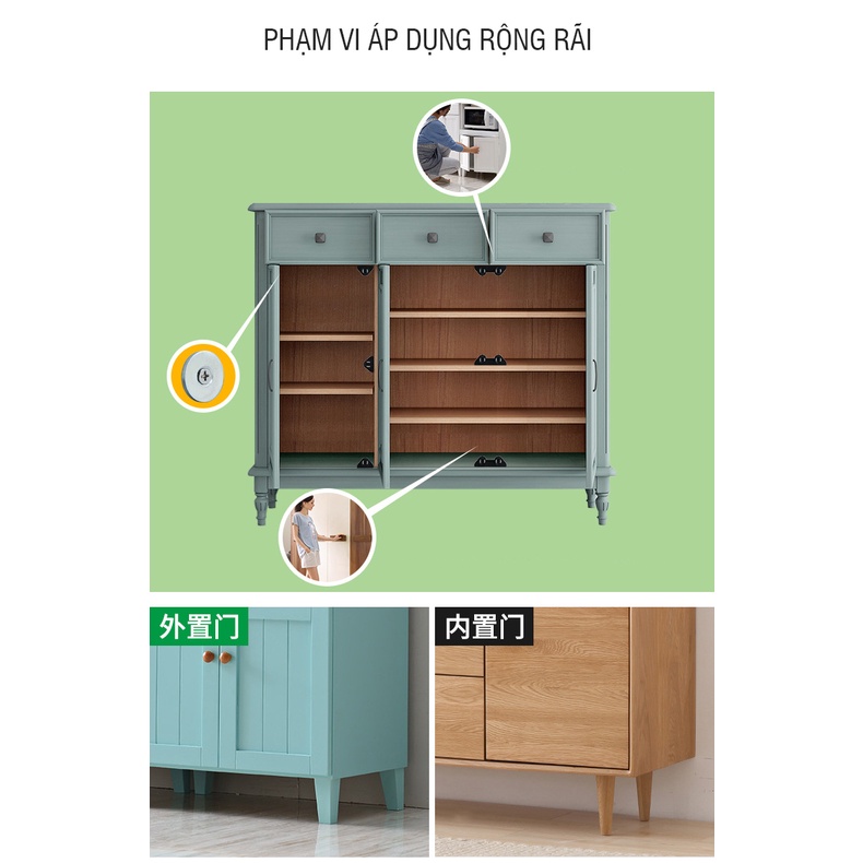 Bản lề nam châm nhấn mở cửa kính, bản lề kính hít siêu chắc