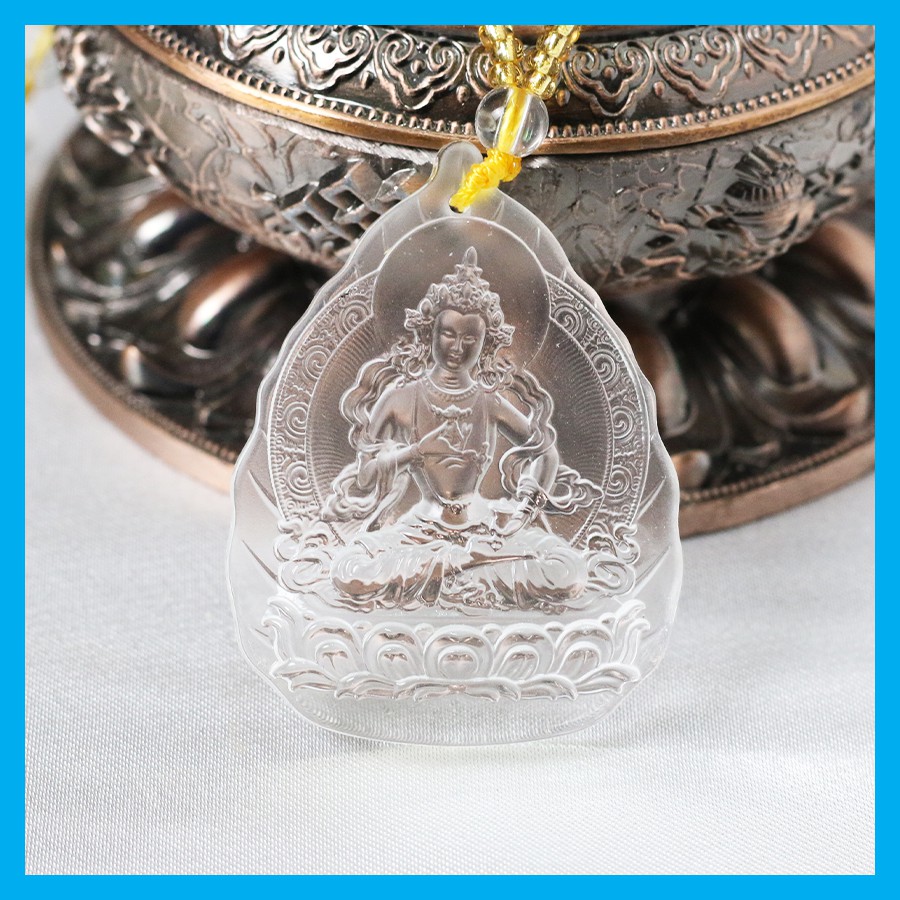 Dây chuyền Lưu Ly Phật Bổn Tôn Mật Tông - hình Lá Bồ Đề chạm khắc các vị Phật, Bồ Tát - Hiên Nhà | BigBuy360 - bigbuy360.vn