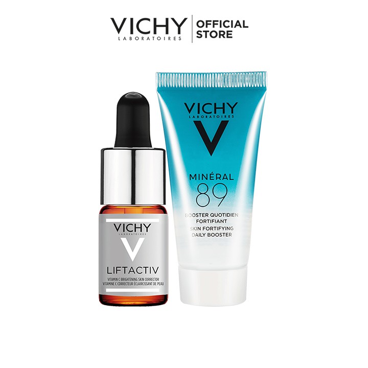 Bộ dưỡng chất (Serum) 15% vitamin C nguyên chất giúp làm sáng da và cải thiện lão hóa Vichy Liftactiv C