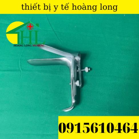 Mỏ vịt âm đạo inox loại 1 vít, 2 vít cỡ tiểu, cỡ trung dùng trong khám phụ khoa