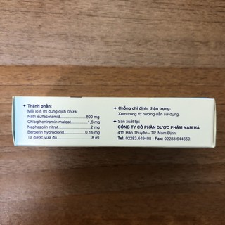 Dung dịch nhỏ mắt  Naphacollyre 8ml