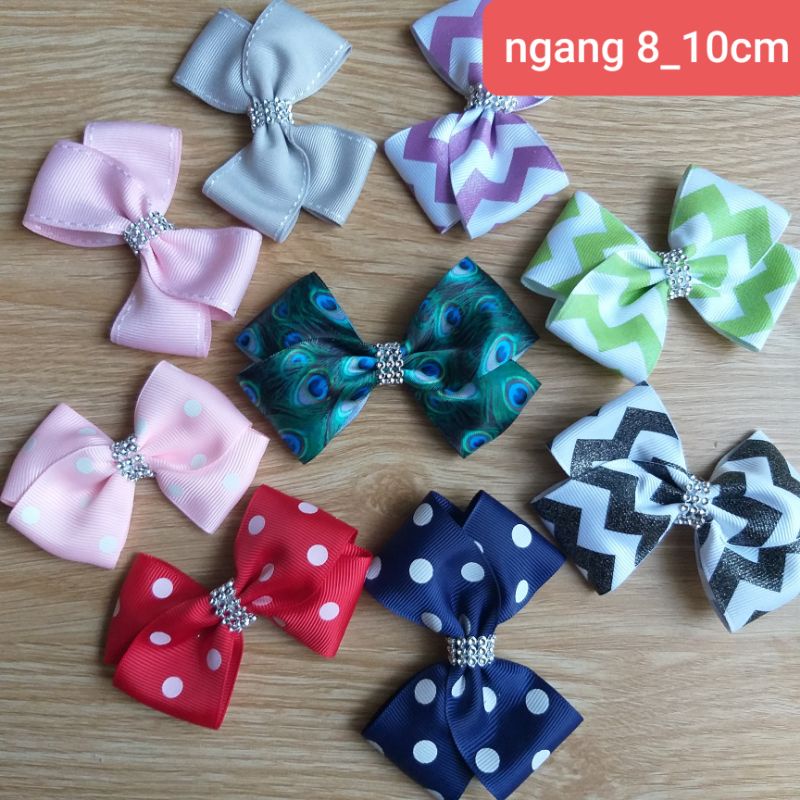 🎀Nơ trang trí , phụ kiện trang trí, bản ngang từ 8cm đến 12 cm