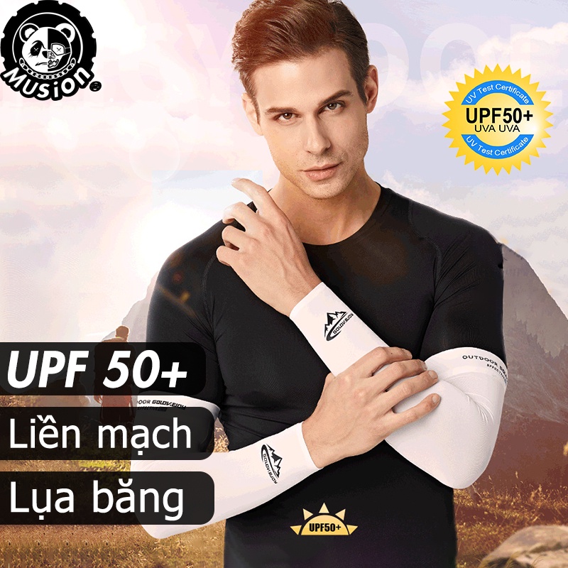 Musion - Anti UV Seamless Ice Silk Arm Sleeves For Outdoor Unisex