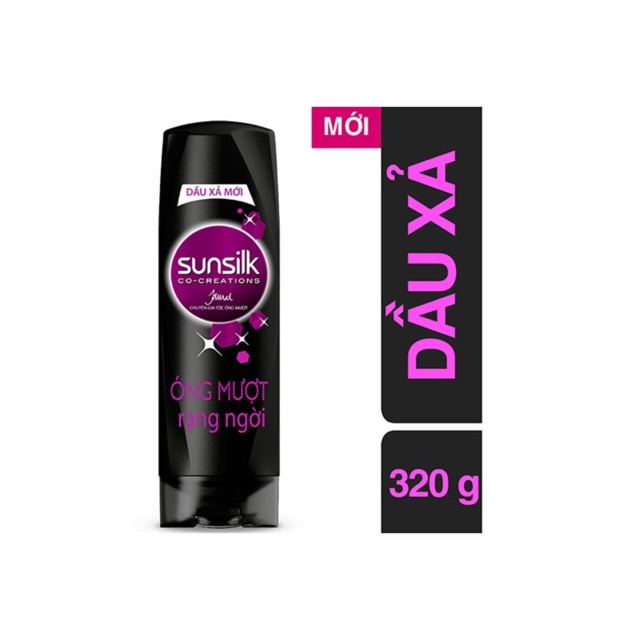 DẦU XẢ SUNSILK 320G ÓNG MƯỢT RẠNG NGỜI/ MỀM MƯỢT DIỆU KỲ