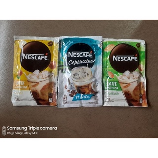 Cà phê hòa tan NESCAFÉ Cappuccino Vị Dừa / HẠNH NHÂN/ HẠT PHỈ (gói lẻ)