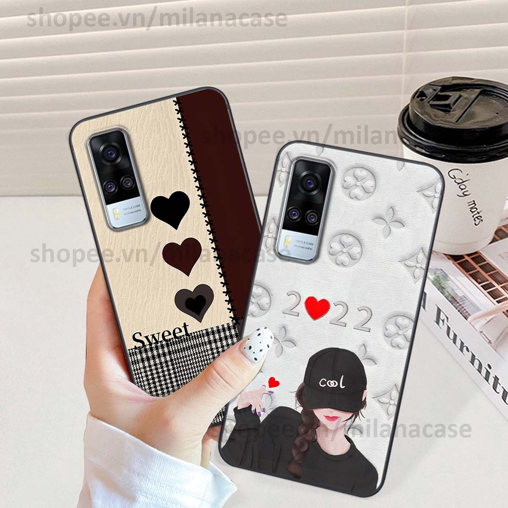 Ốp Vivo Y51 2020 hình trái tim be love tình yêu siêu đẹp, cá tính, thời trang