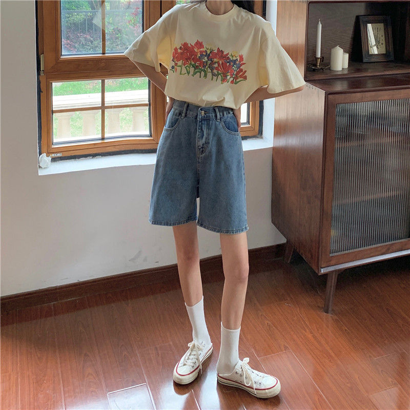 Quần Short Denim Lưng Cao Thời Trang Hàn Quốccb94 Dicount 0k (0D)