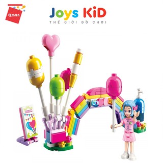 Đồ chơi xếp hình lego QMAN 2008: rainbow balloon booth - Joys KiD
