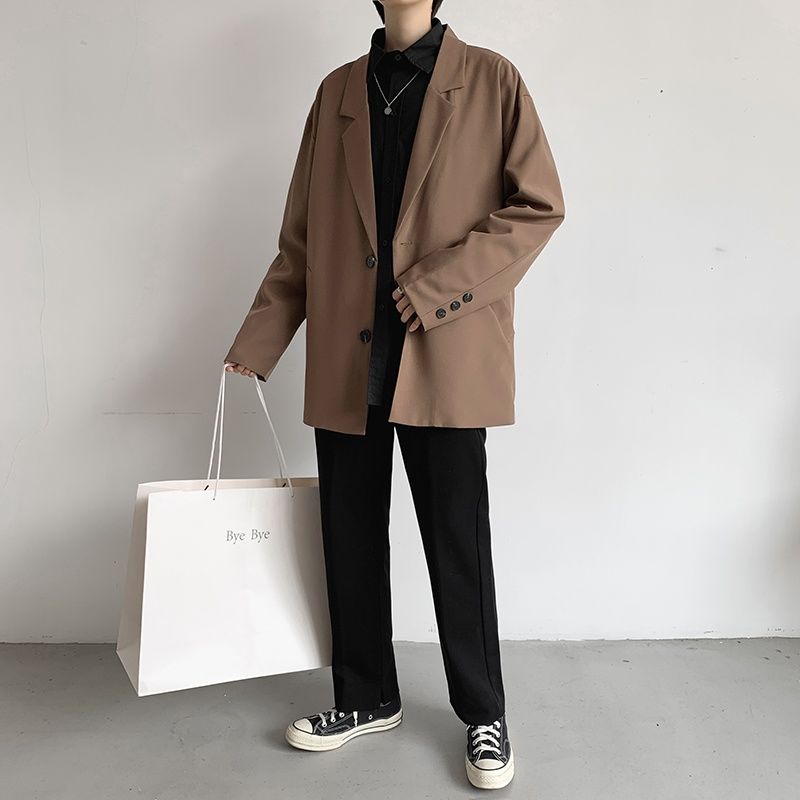 Áo khoác vest mỏng dáng rộng thời trang xuân hè hàn quốc cho nam giới