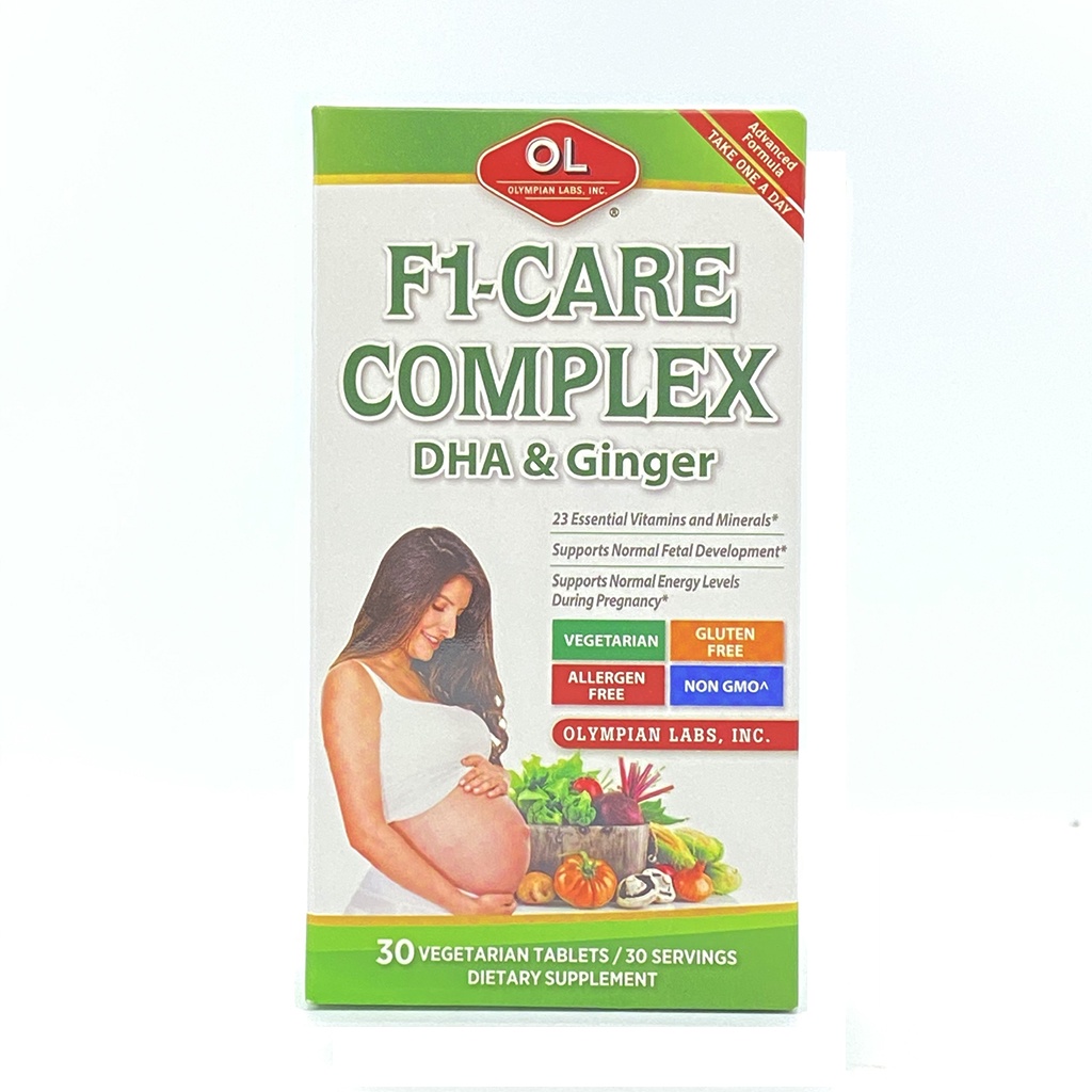 Viên Uống Bổ Sung Vitamin,Khoáng Chất Tổng Hợp Cho Bà Bầu F1 - Care Complex Olympian Lab Lọ 30 Viên