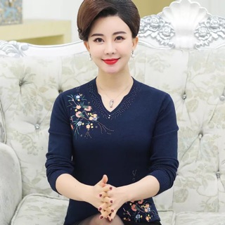 Áo len thu đông trung niên
