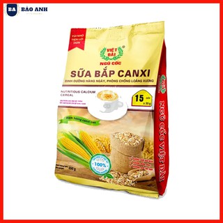 HSD 1 Năm Bột Ngũ cốc Sữa Bắp Canxi Việt Đài 600g 15 gói x 40g Loại Ngon - BẢO ANH