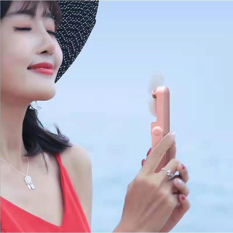 Quạt Tích Điện Quạt Mini Cầm Tay 1500mah Ắc Quy Ngân hang năng lượng | BigBuy360 - bigbuy360.vn