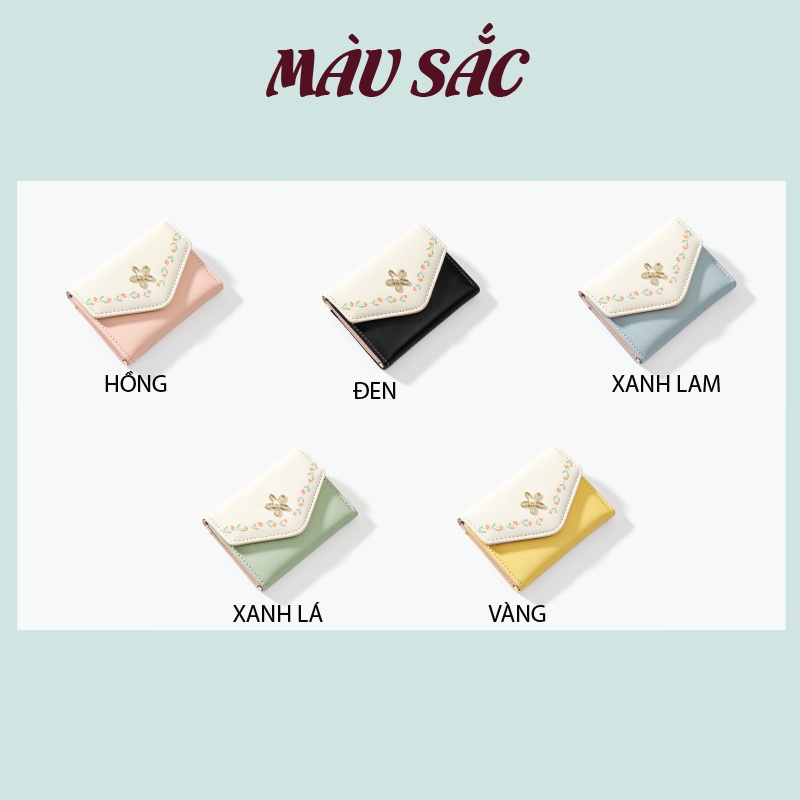 Ví nữ ngắn mini thời trang chính hãng TAILIAN nhỏ gọn nhiều ngăn đựng tiền da cao cấp cực đẹp giá rẻ TM11