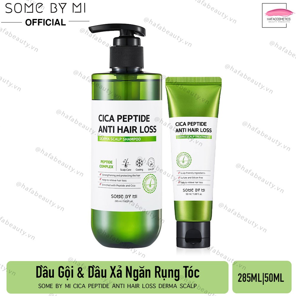 Combo Dầu Gội Và Dầu Xả Ngăn Ngừa Rụng Tóc Some By Mi (Shampoo 285ml + Treatment 50ml) _ Some By Mi Chính Hãng