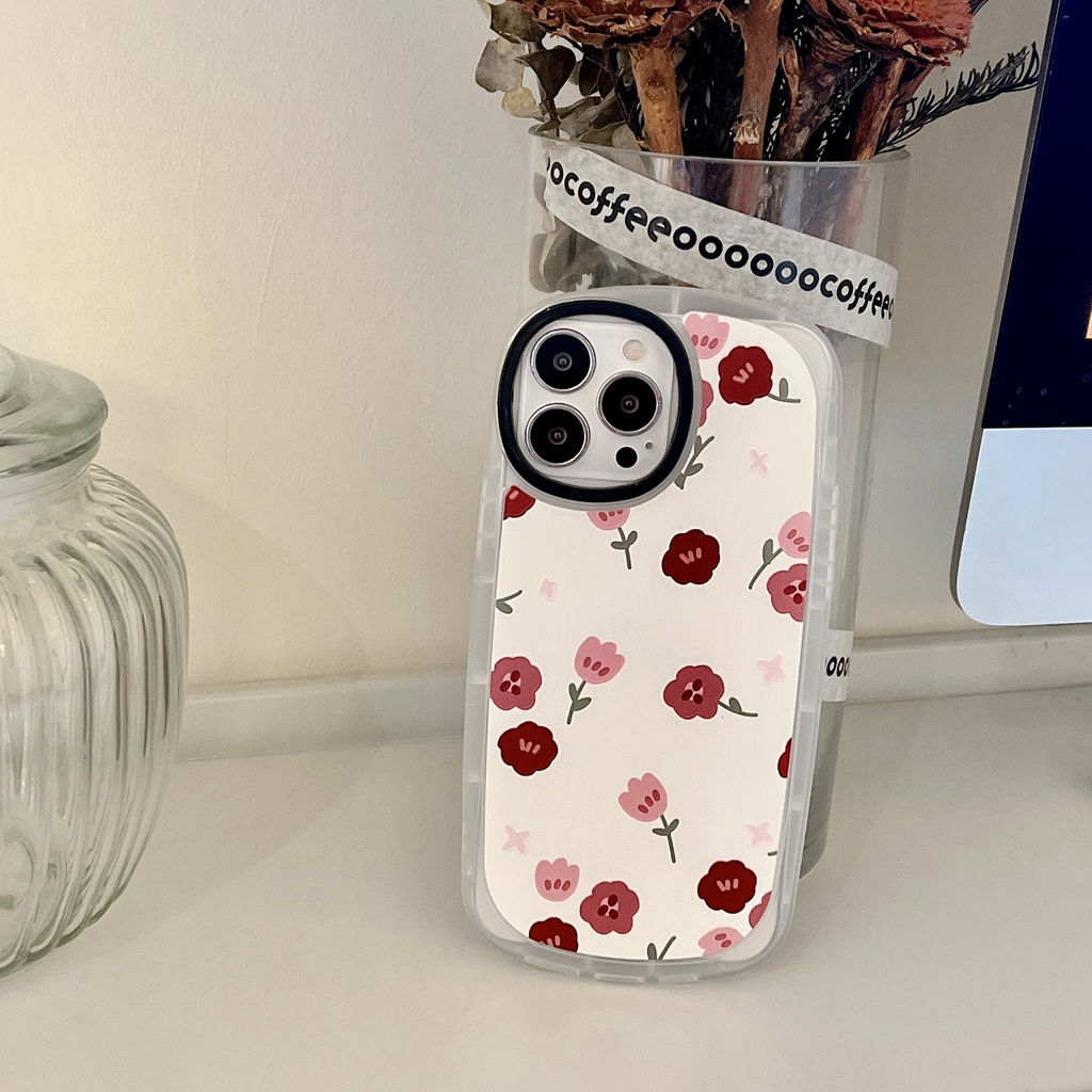 Flower small fresh flowers cute cartoon TPU iphone 13 12 11 pro max x xr xsmax 7 8 Plus SE3 2022 Soft case protection cover casing