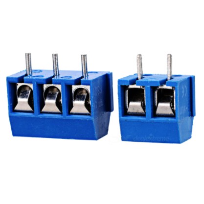 Đầu Nối Dây Điện, Domino  KF301 2p, KF301 3p Màu Xanh Dương/Xanh Lá