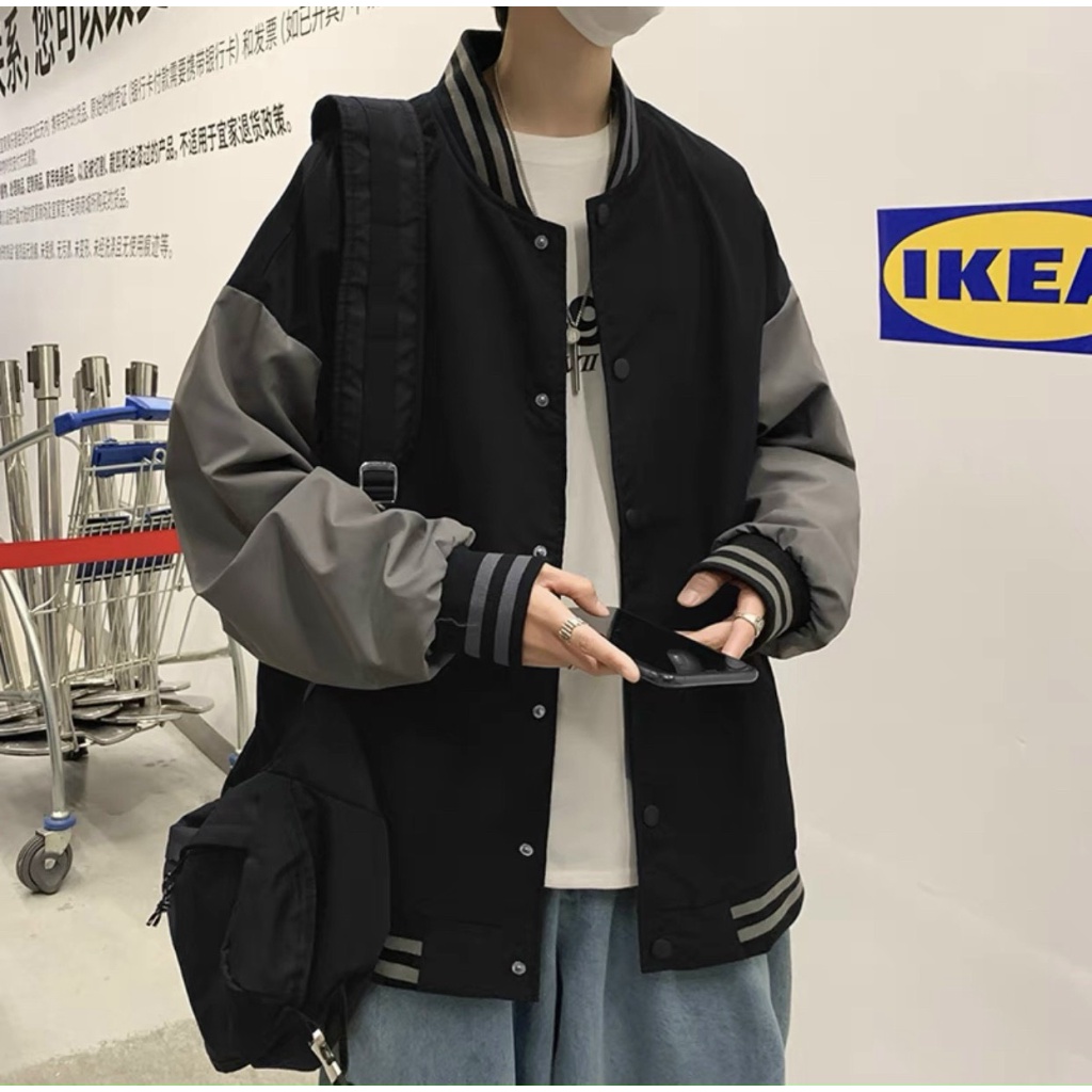 Áo Khoác Kaki Nam Phối Màu Cực Hot Kiểu Dáng Bomber Dễ Mặc HHP