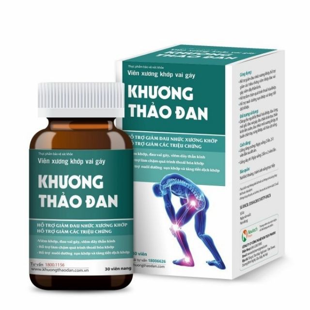 Khương Thảo Đan - hỗ trợ điều trị viêm khớp, sưng khớp,thoái hoá khớp